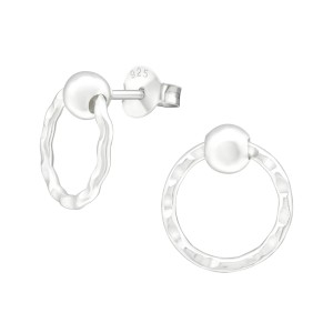 Cercei din argint in forma de cerc fatetat model DiAmanti DIA40295 (Argint 925‰ 1,1 g.)